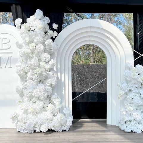 Rainbow Arch / White Flowers