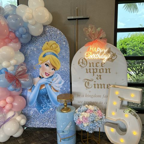 Cinderella Birthday Backdrop