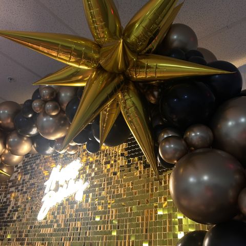 Happy Birthday  50 Shimmer Backdrop